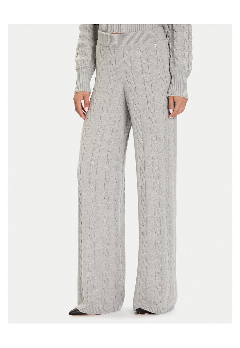 Pantaloni dama tricotati - gri