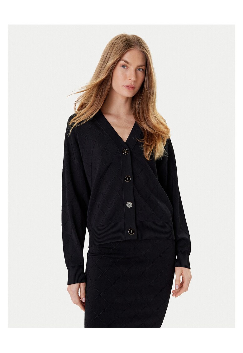 Cardigan femei - negru - pulover elegant