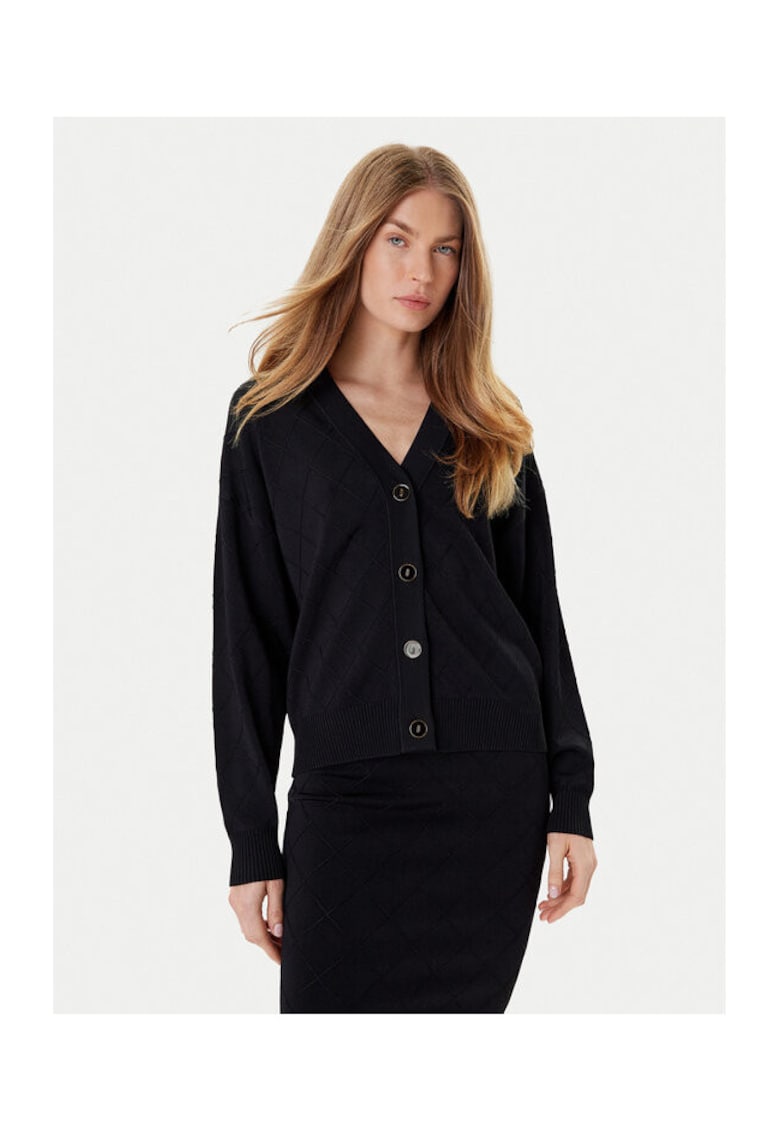Cardigan femei - negru - pulover elegant