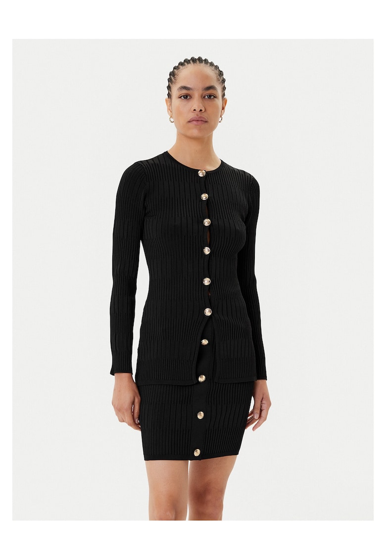 Cardigan dama negru - pulover elegant -