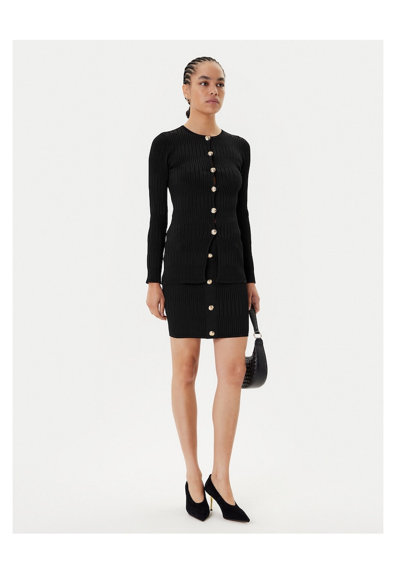 Cardigan dama negru - pulover elegant