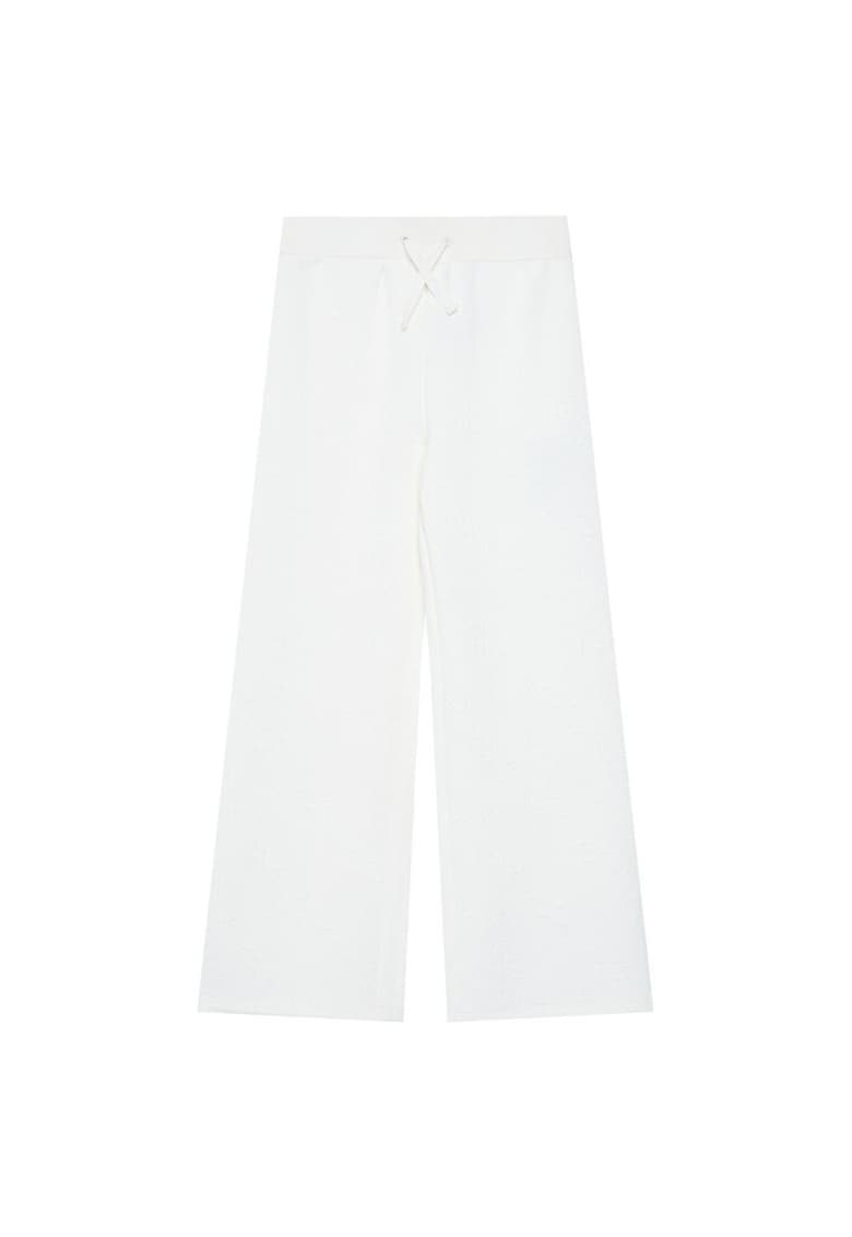 Pantaloni de trening fata ecru -