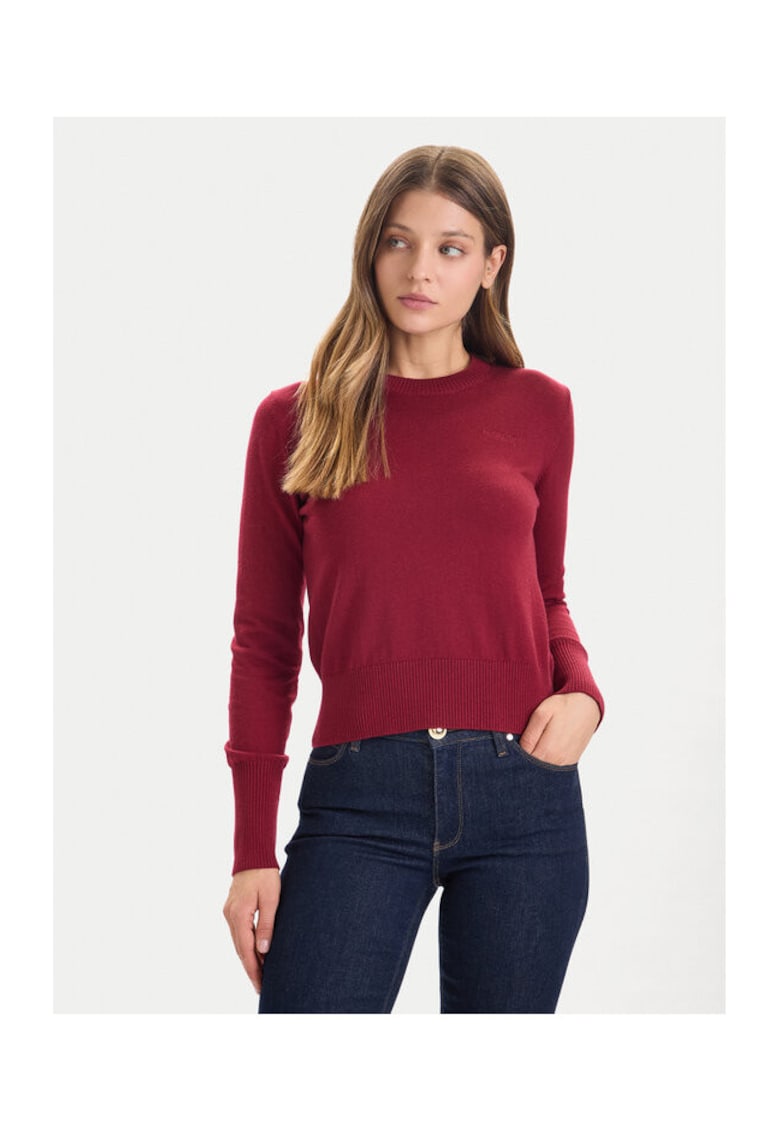 Pulover dama visiniu - din material de calitate