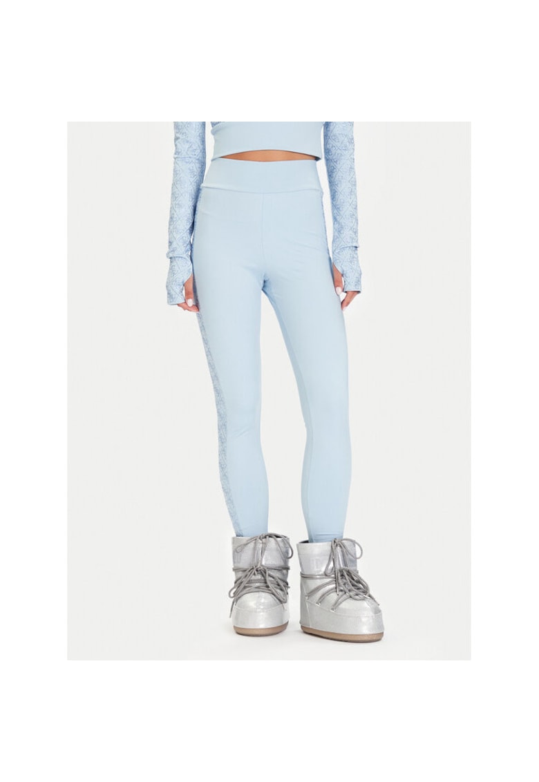 Colanti sport dama albastru deschis - fabricat elastic