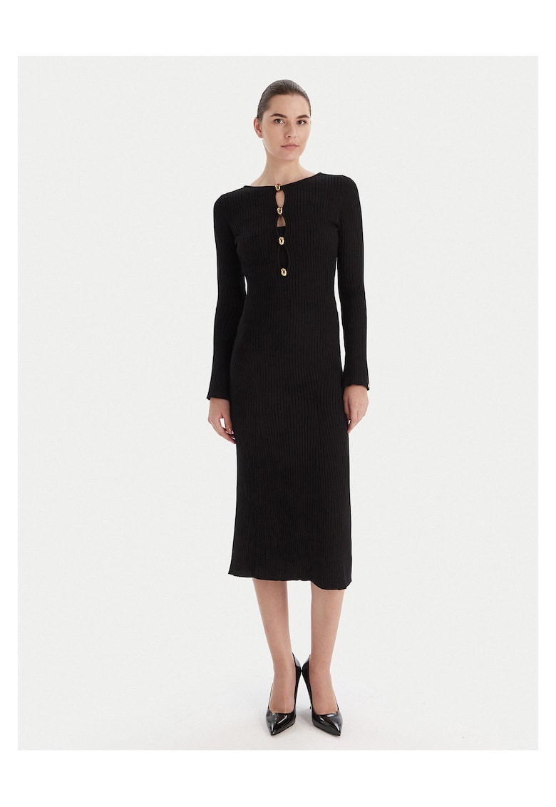 Rochie tricotata de dama - neagra