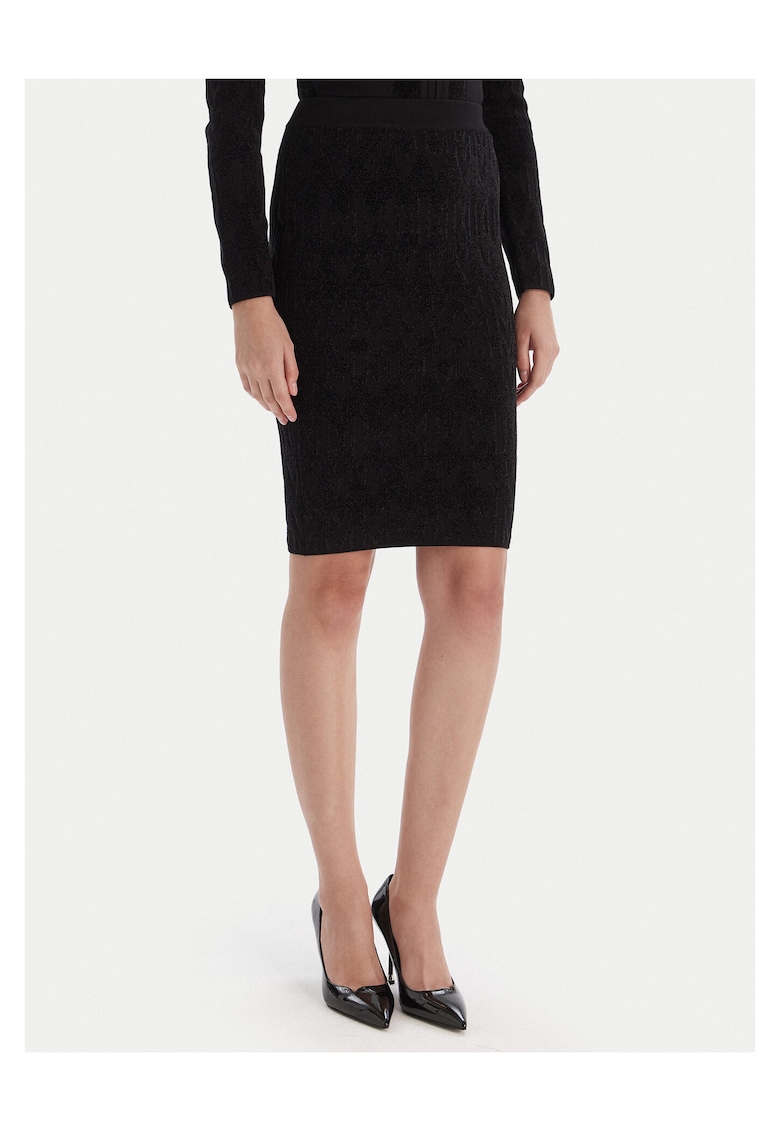 Fusta creion de dama - neagra - fabricata din material de calitate