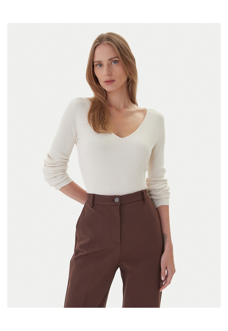 Pulover pentru femei ecru -