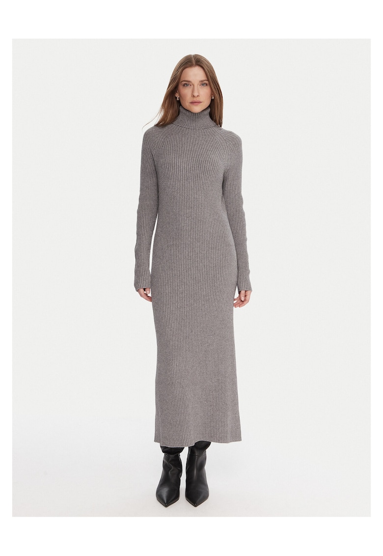 Rochie tricotata de dama gri -