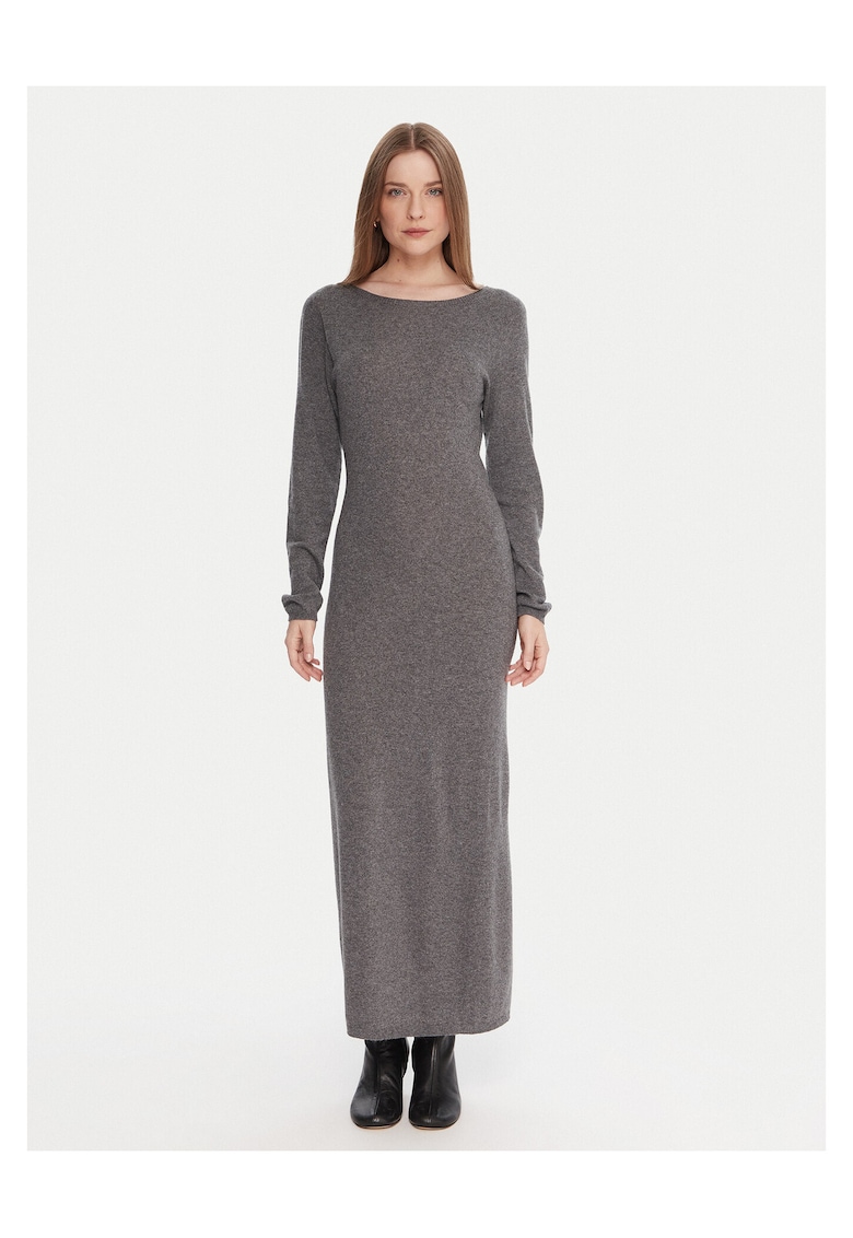 Rochie din tricot gri -