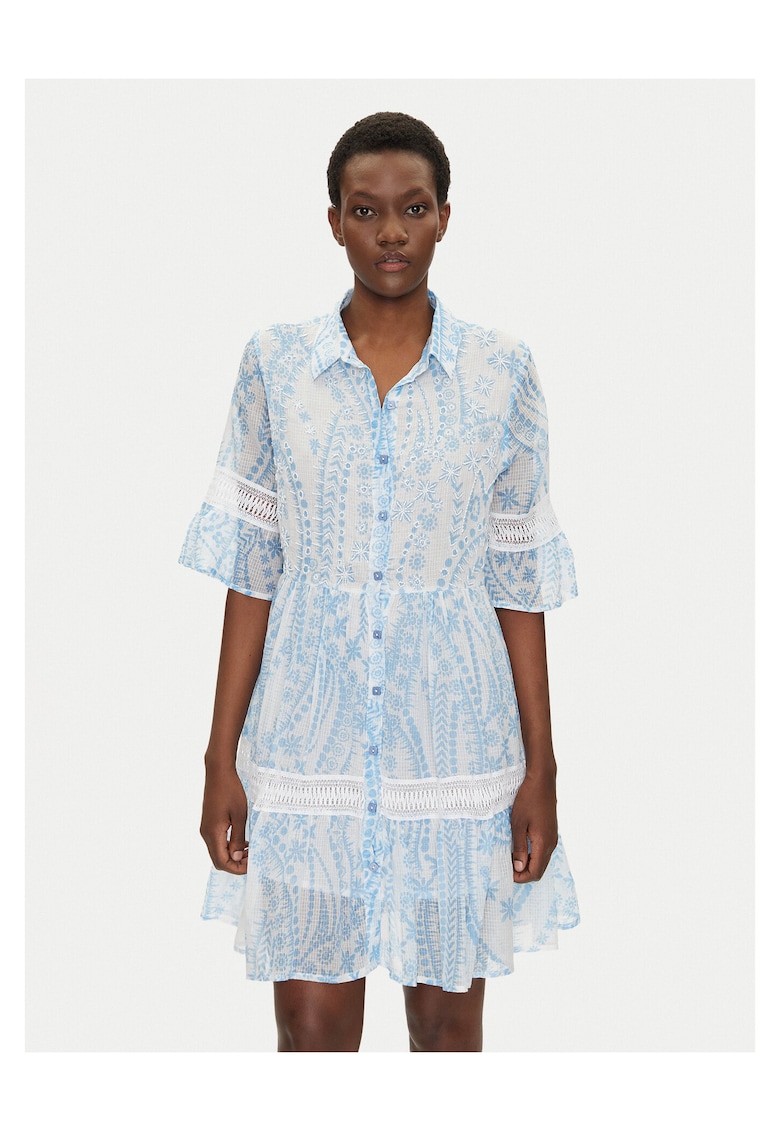 Rochie camasa dama albastru - fabrica de calitate