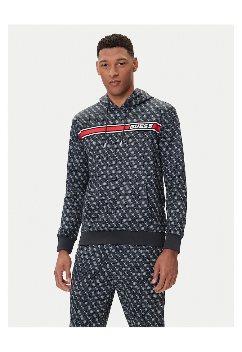 Hanorac barbati bleumarin cu print