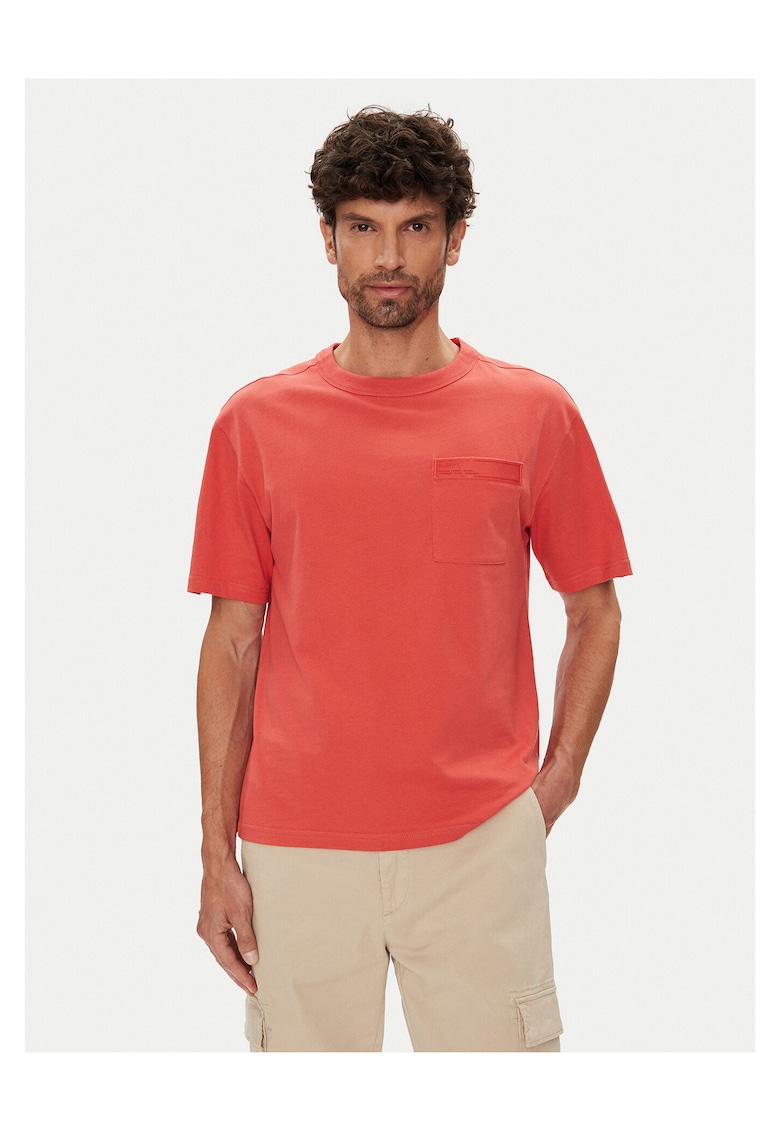 Tricou barbatesc rosu - bumbac