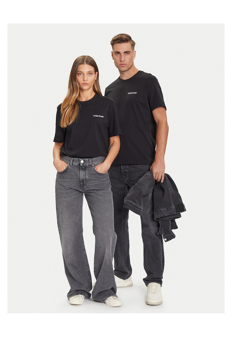 Tricou unisex negru - bumbac -