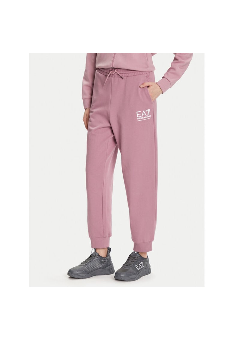 Pantaloni sport dama roz - material confortabil