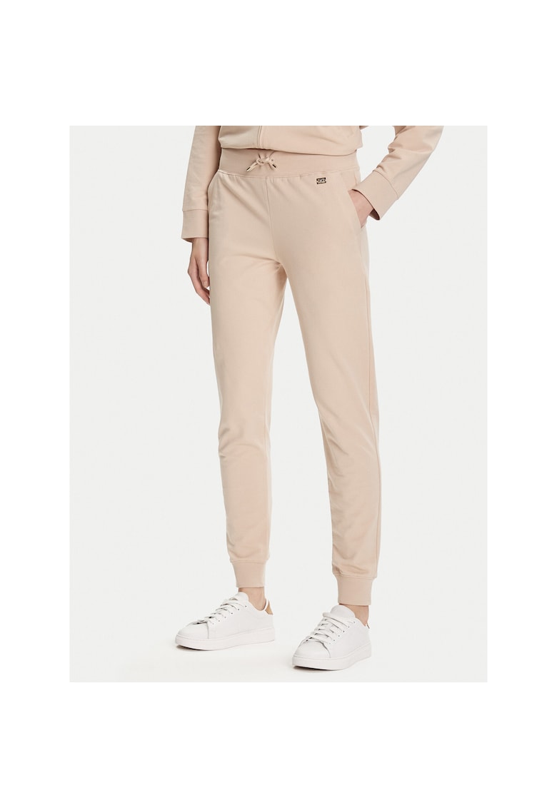 Pantaloni sport dama culoare bej - trening