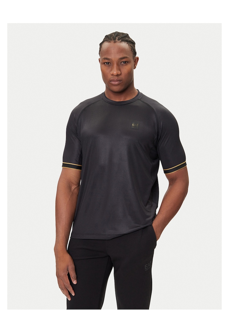 Tricou barbati negru - 100% bumbac