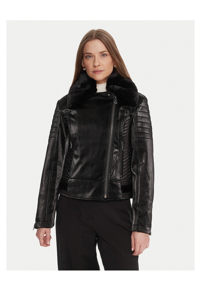 Geaca dama negru - material de calitate