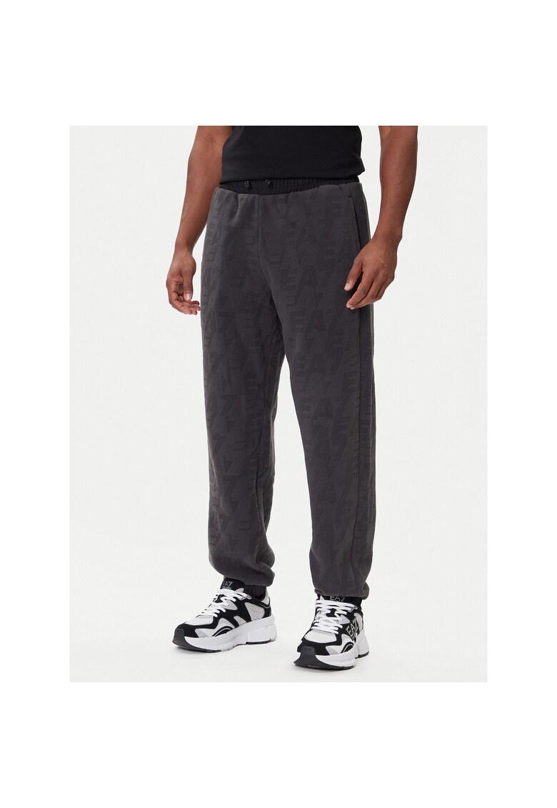 Pantaloni de trening barbati gri - bumbac -