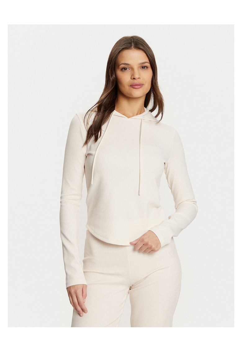 Hanorac dama ecru - gluga -