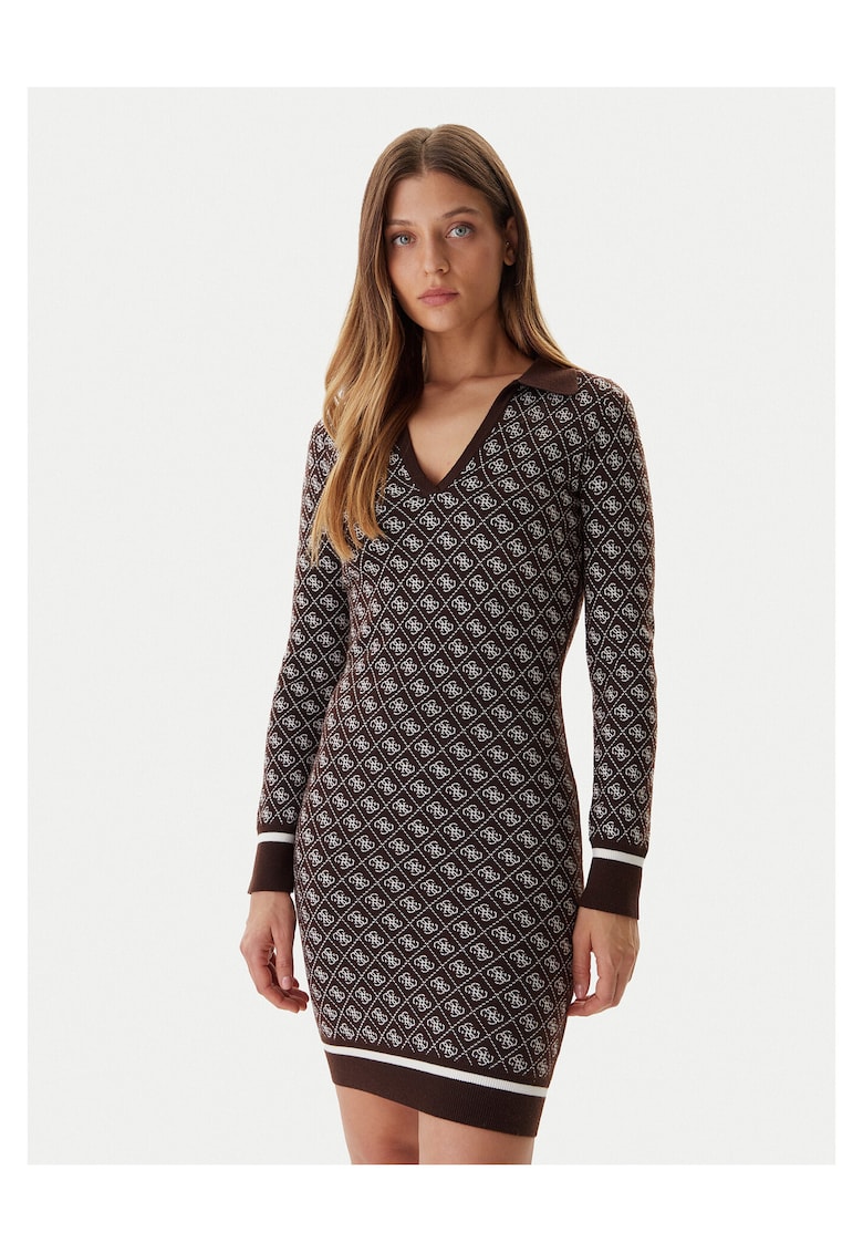 Rochie tricotata - maro 396167 - Maro