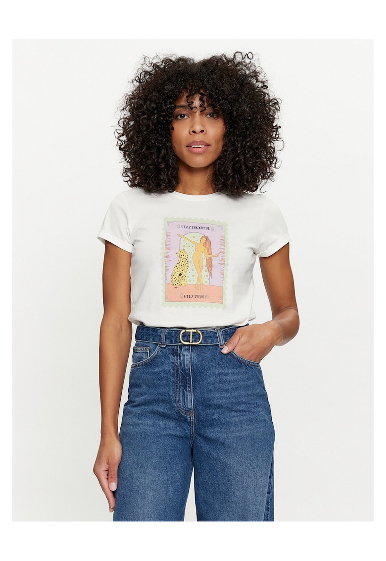 Tricou - Alb - Pentru dama
