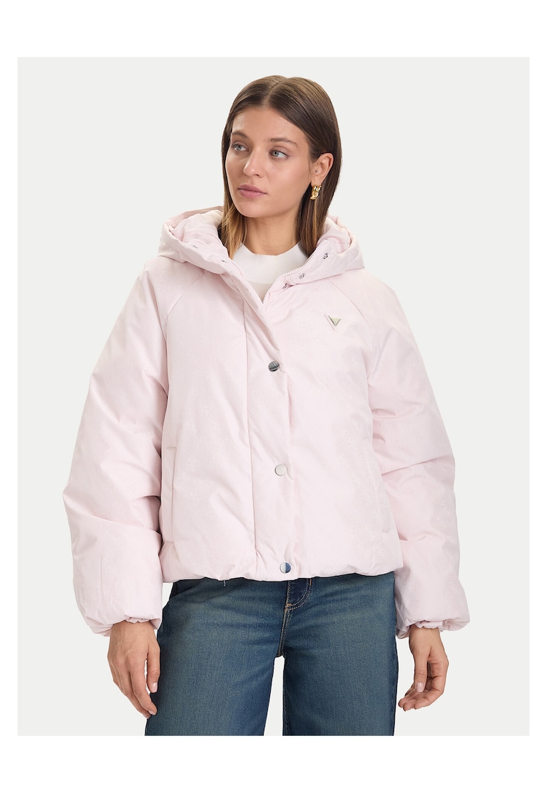 Geaca de iarna dama roz - material calduros