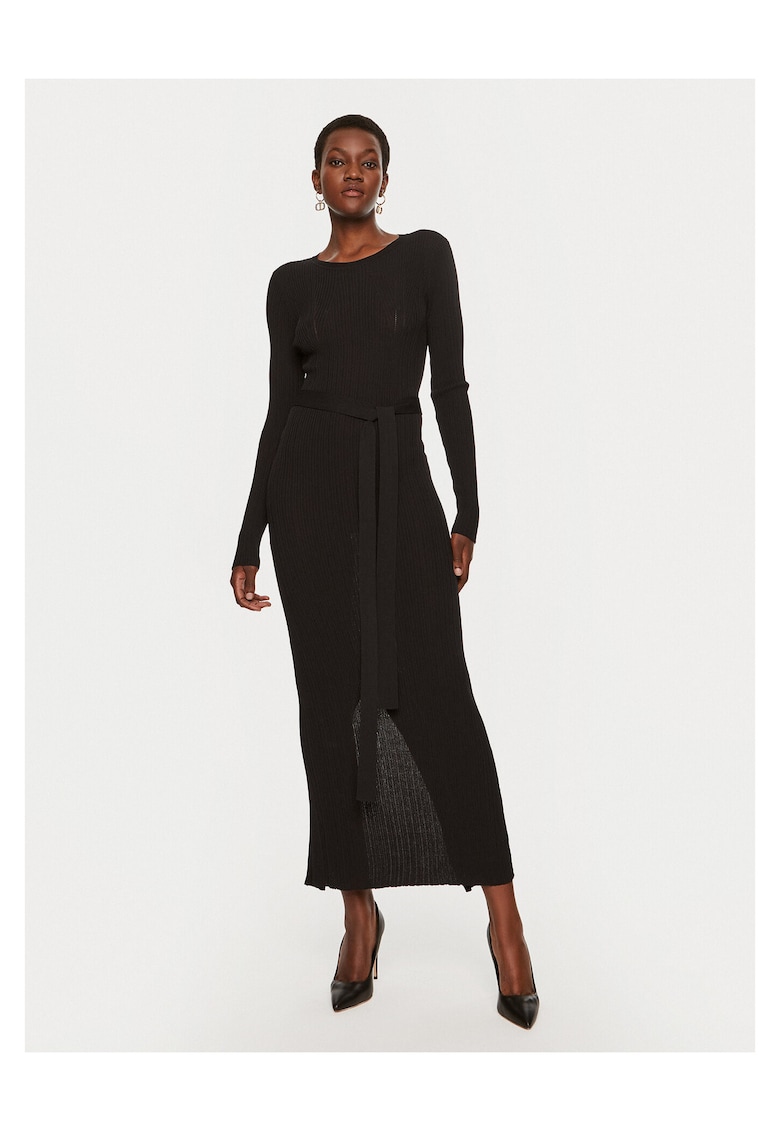 Rochie tricotata neagra - pentru femei