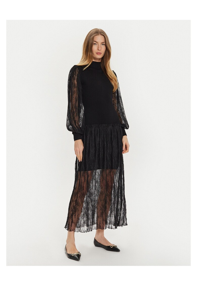 Rochie tricotata de dama neagra - fabrica de calitate