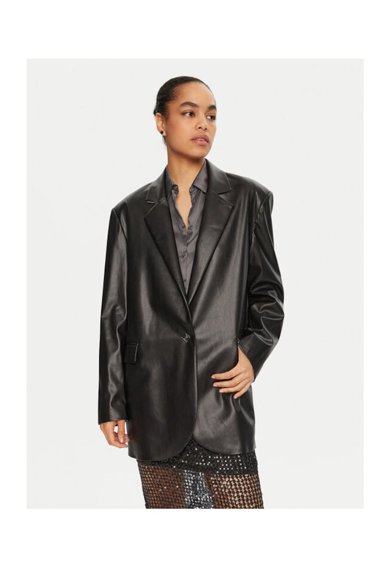 Sacou dama negru - din material elegant