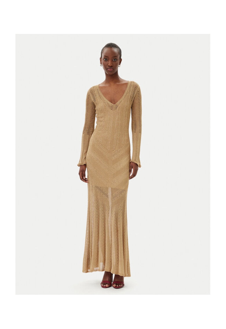 Rochie tricotata - de dama bej
