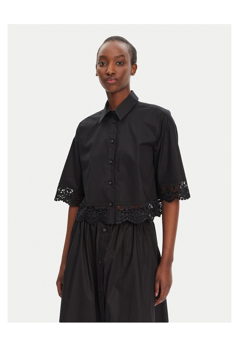 Camasa de dama cu maneca scurta negru