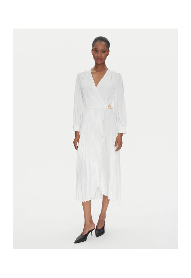 Rochie de cocktail Femei - lejer - ecru - poliester -