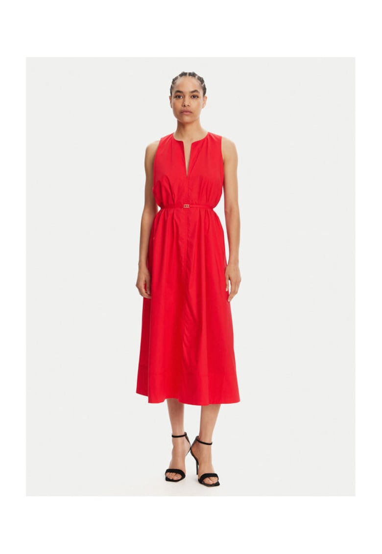 Rochie de cocktail rosu