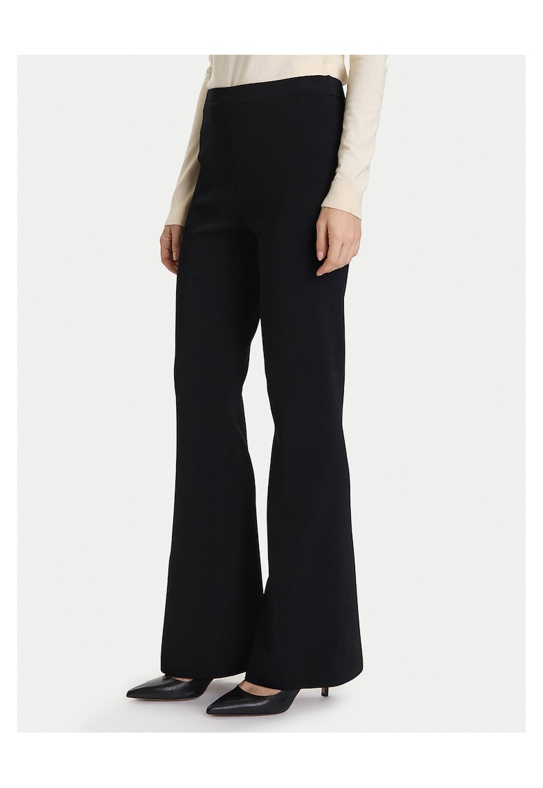 Pantaloni evazati pentru dama negru