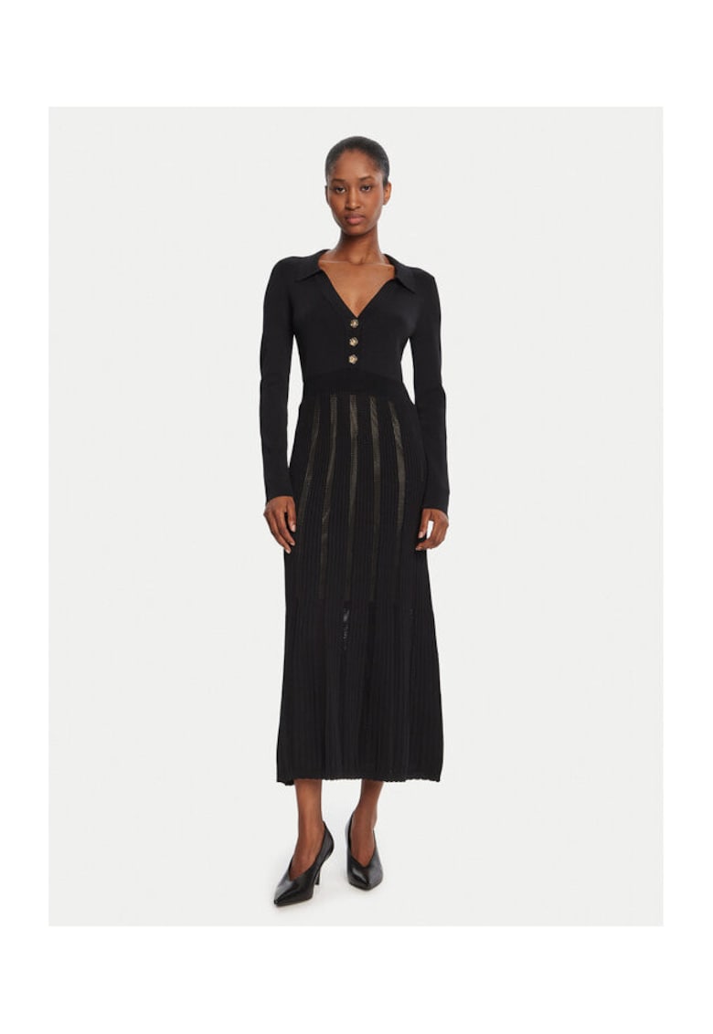 Rochie tricotata de dama negru -
