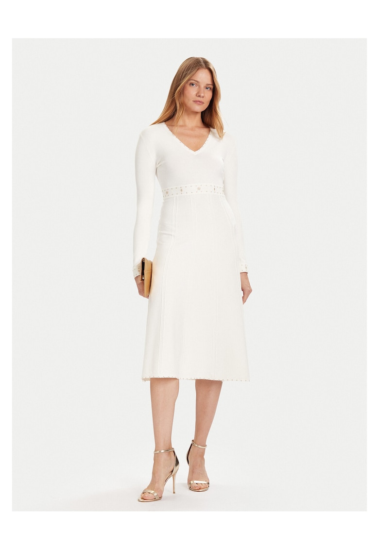 Rochie tricotata - ecru - femei