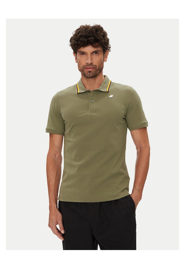 Tricou barbati verde - bumbac
