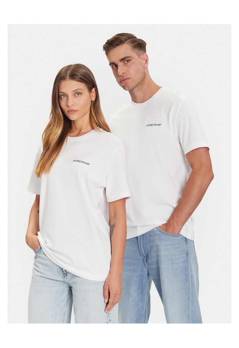 Tricou unisex alb - bumbac -