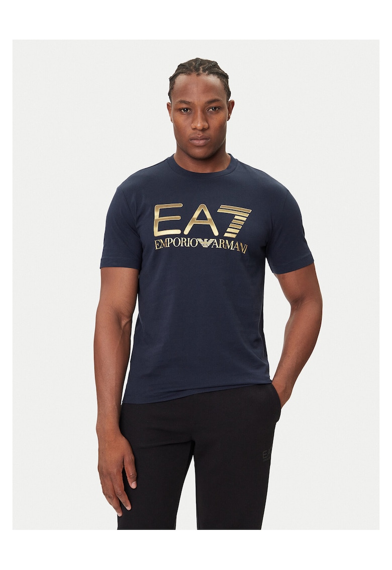 Tricou barbat - bleumarin - bumbac