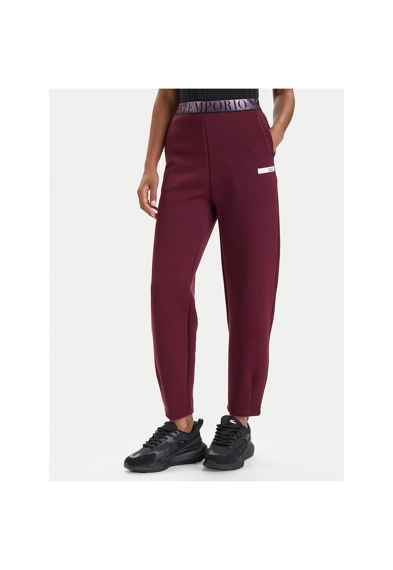 Pantaloni sport dama bordeaux - material confortabil