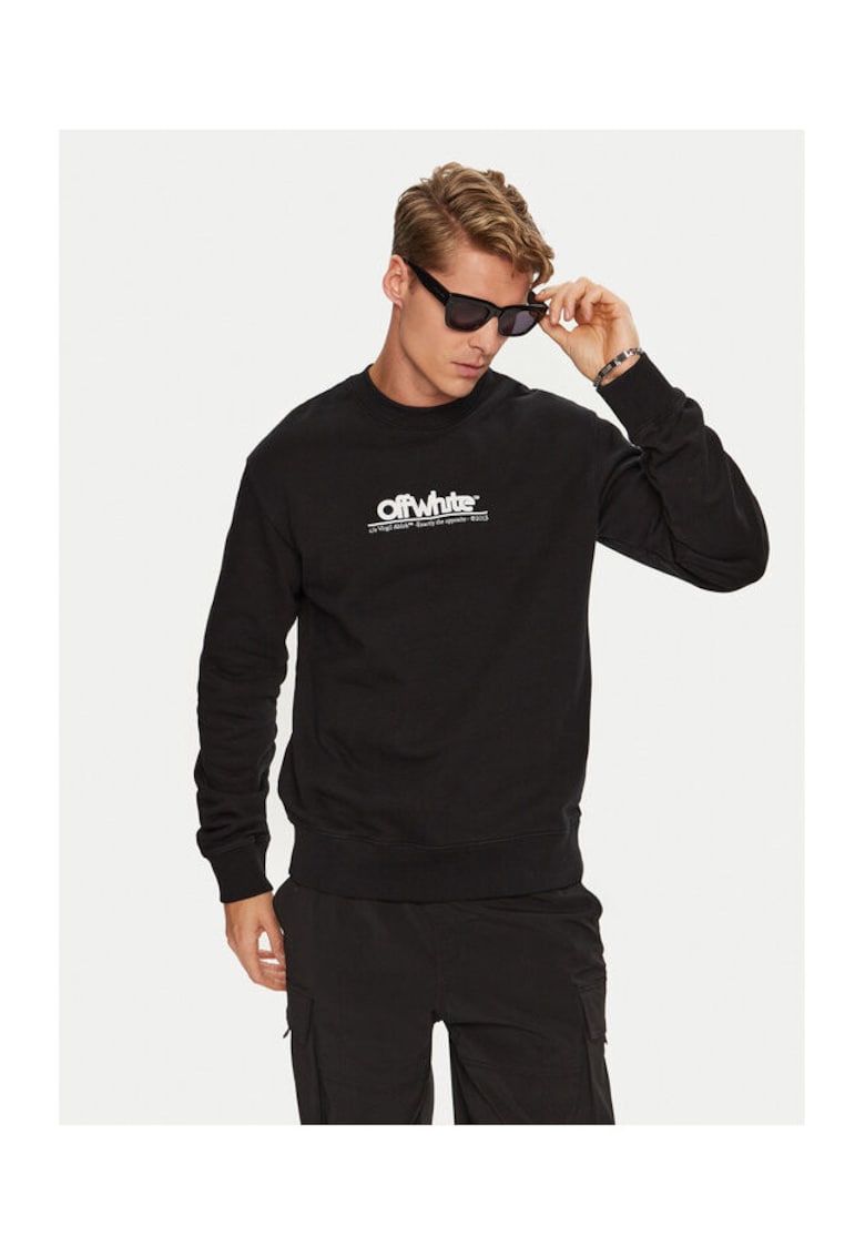Off White Hanorac barbati stil negru