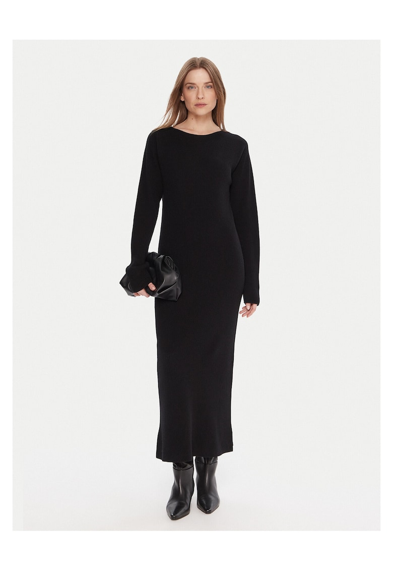 Rochie tricotata de dama negru -