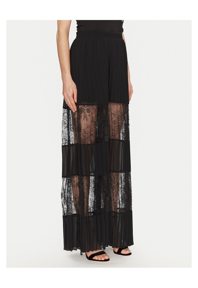 Pantaloni eleganti pentru dama Palazzo - negru