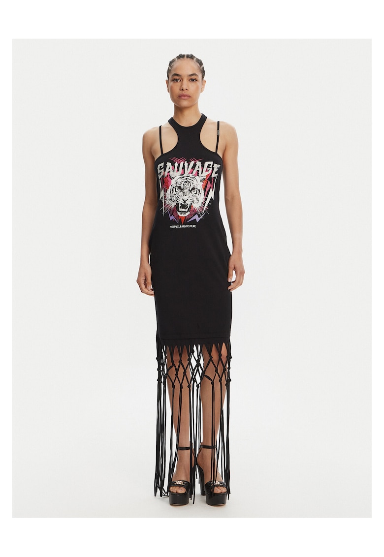 Rochie casual dama negru - fabrica de calitate - maxi