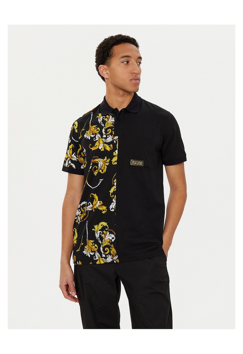 Tricou polo barbati negru - bumbac