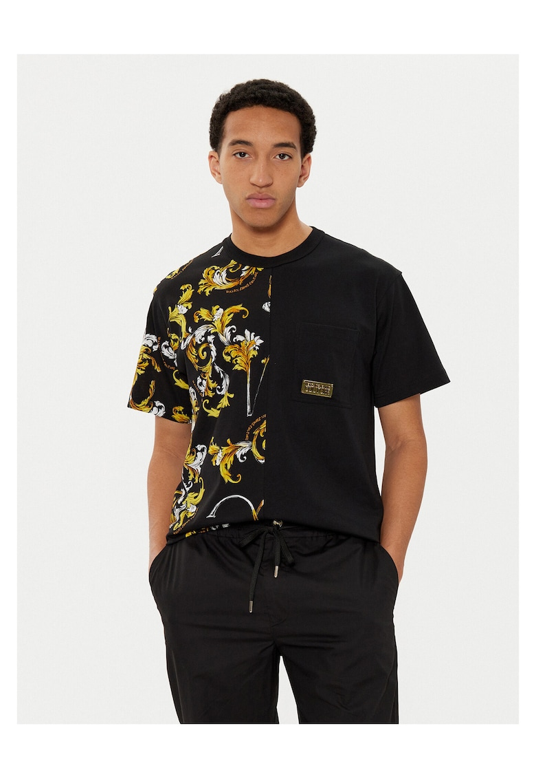 Tricou barbati negru - bumbac -
