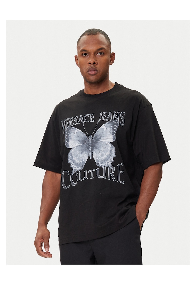 Tricou barbati culoare negru - bumbac