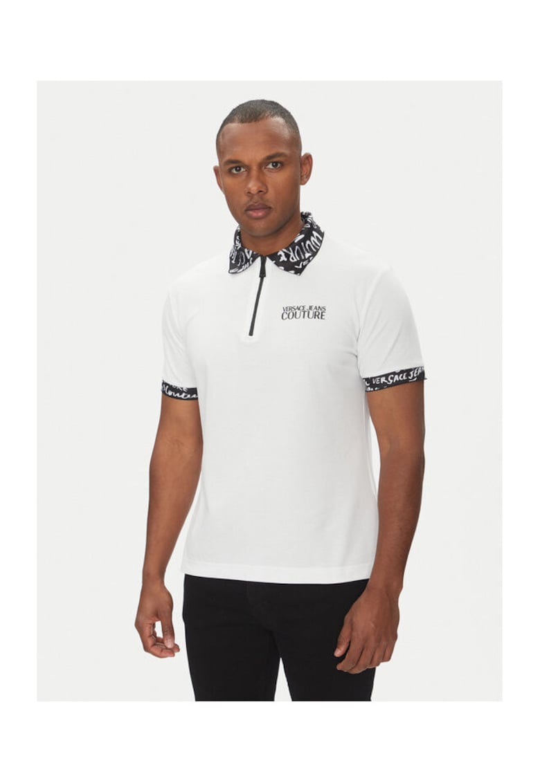 Tricou barbati alb - bumbac