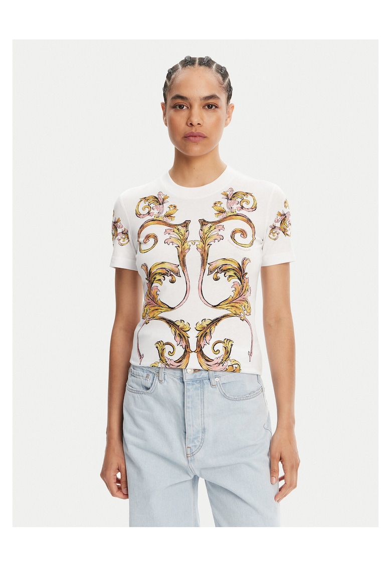 Tricou dama alb - bumbac