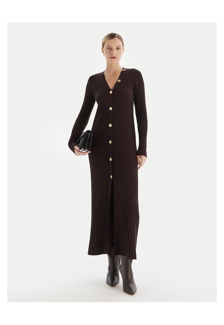 Rochie tricotata maro - dama
